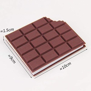 Chocolate Shaped Personal Desk Notepad Memo Book Small Pocket Diary with Chocolate Fragrance for Kids (Pack of 1, Brown)